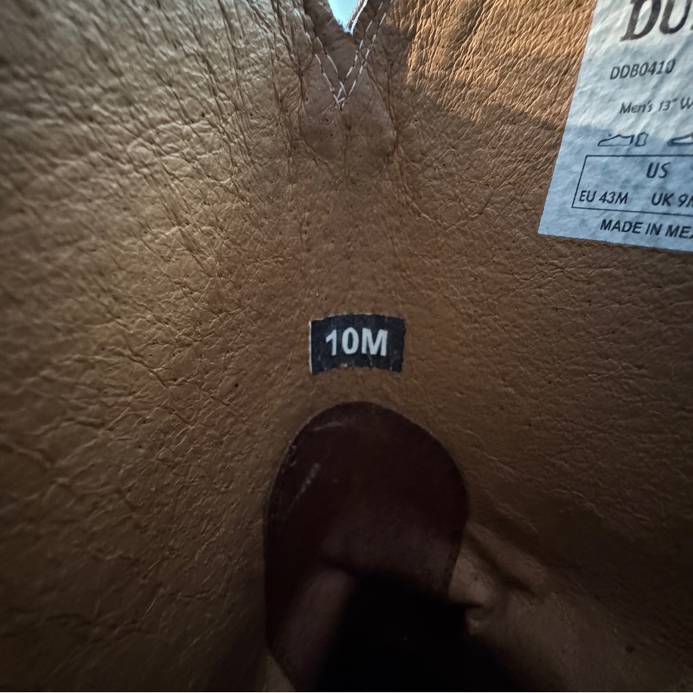 Durango Brown Western Boots with Decorative Stitching - Picture 6 of 6